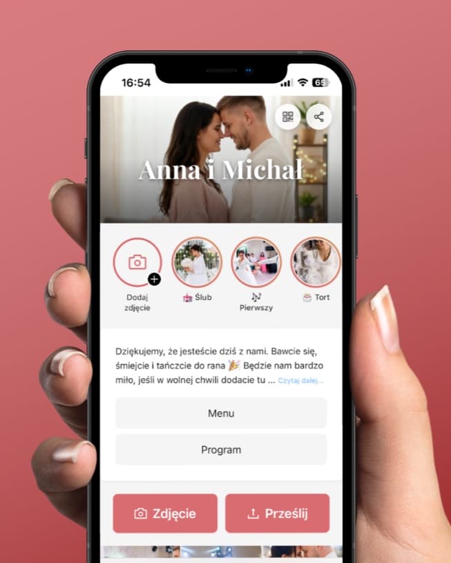 Otwórz stronę weselną